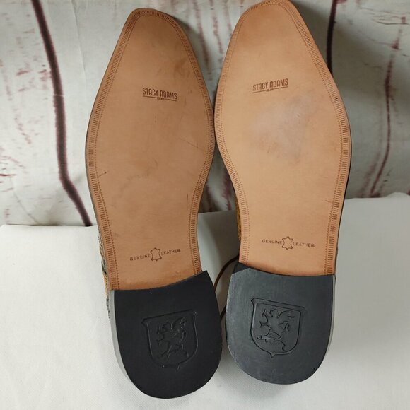 Stacy Adams Memory Foam Reptile Animal Print Two Tone Dress Shoes Size 15 NWOT - Picture 13 of 15